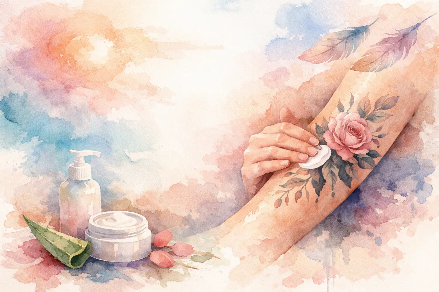 Tattoo Aftercare Healing Guide für frische Tattoos